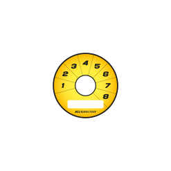 Alternative view of Rotary Switch 8pos gauge faces yellow Y01